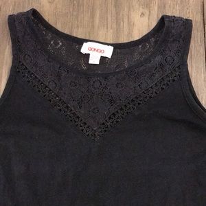 Black Tank Top with Lace Size S